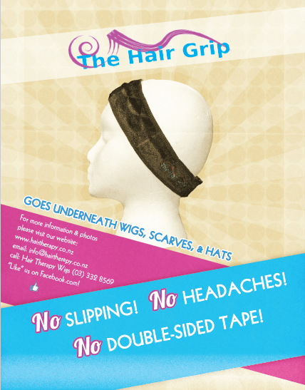 The Hair Grip holds your wig in place. Hair Therapy Wigs Exclusive Christchurch Stockists